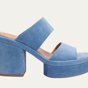 CHLOE Odina Suede Two-Band Platform Sandals